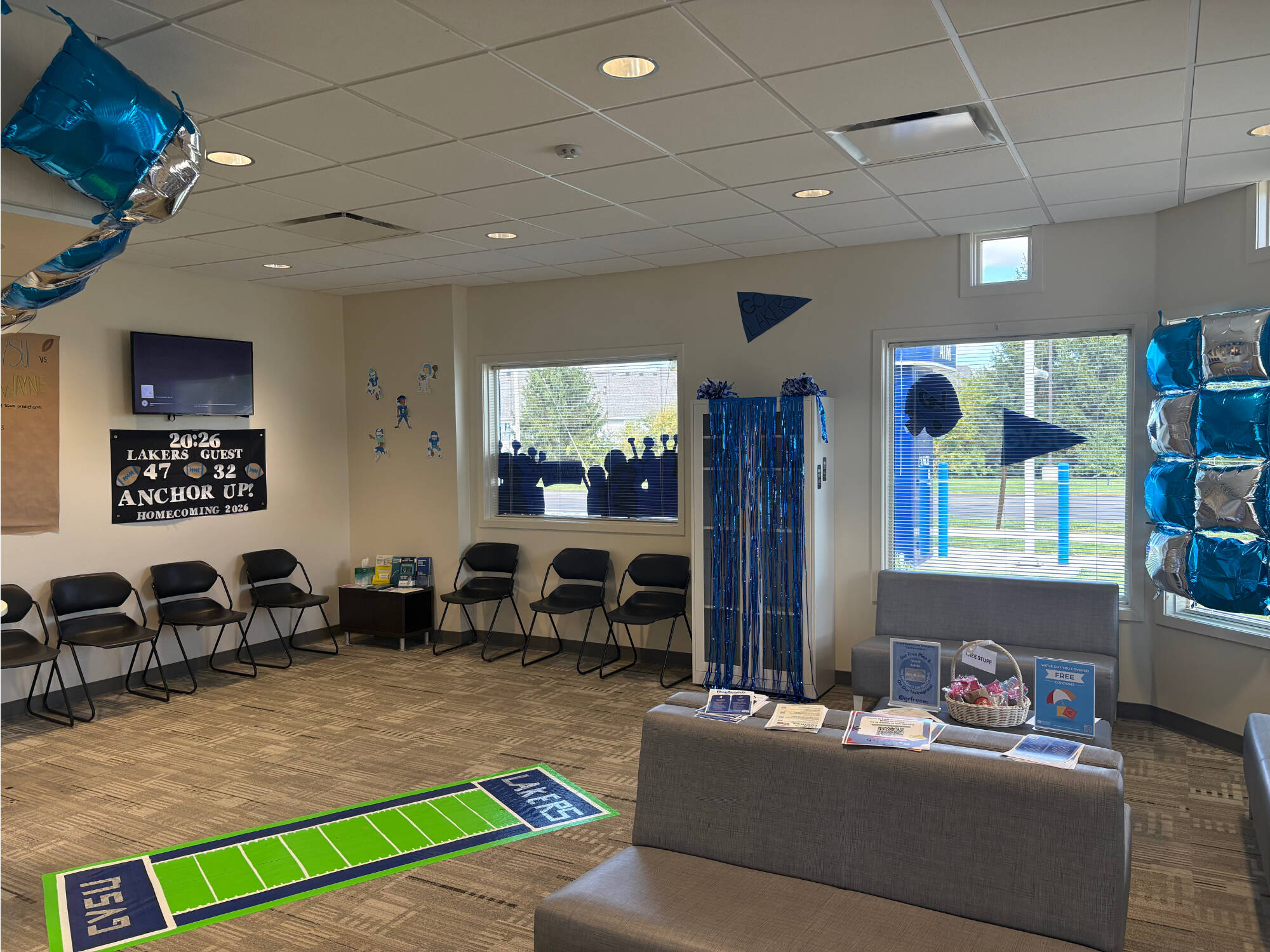 Photo of homecoming decorations